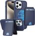 iPhone 15 Pro Max case with Credit Card Holder mag Safe, iPhone 15 Pro Max Phone Leather Case Wallet for Women Compatible magsafe Wallet Detachable 2-in-1 for Men-Blue