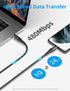 Short USB C to USB C Cable, 100W 5A with LED Display, Fast Charging Compatible with iPhone 15/15 Pro/15 Plus/15 Pro