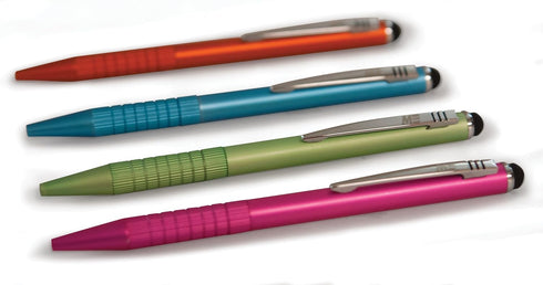 Mobile Edge 2-in-1 Stylus Pen for Touch Screens, High Precision for Apple iPad, iPhone, Android, and More, 4-Pack Set