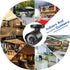 SANNCE 1/4" CMOS 800TVL 960H Weatherproof Bullet Security Camera with IR Cut Lens for Home Surveillance System