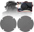 Black Motorcycle Mesh Rear Passenger Speaker Grille Covers for Harley Road Glide, Street Glide, Electra Glide Ultra,