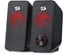 Redragon GS500 STENTOR PC Gaming Speaker, 2.0 Channel Stereo Desktop Speaker with Red Backlight, USB Powered