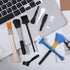 Bewudy 10 PCS Mini Keyboard Cleaning Brushes Kit, Anti-Static Electronic Dust Cleaning Brushes with PP Bristles
