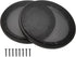 6.5" Speaker Grill Covers, Car Speaker Subwoofer Guard Protector, ABS Plastic Frame with Metal Mesh, Black - 2Pcs
