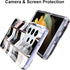 BAISRKE Galaxy S21 Ultra Case, Shiny Rose Gold Geometric Marble Hybrid Hard Plastic Back Soft Clear Glitter TPU Edge
