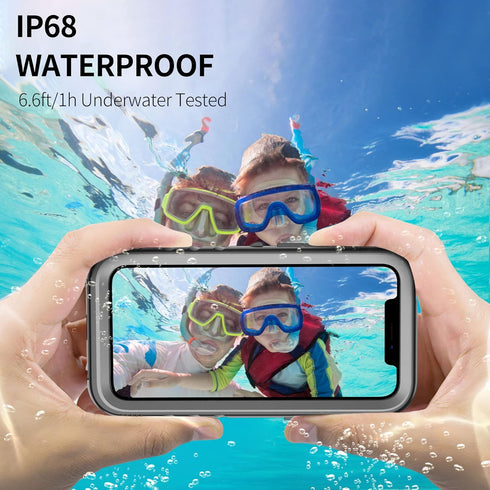 SPORTLINK Compatible with iPhone 12 Mini Waterproof Shockproof Case, Full Body Heavy Duty Rugged Protection