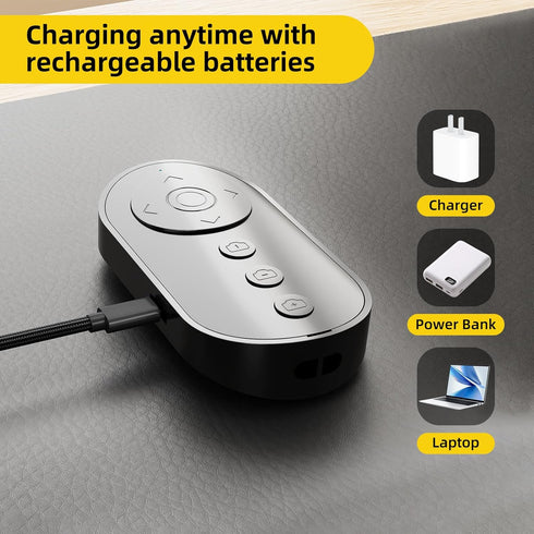 MAIRAN Bluetooth Camera Remote Shutter with Zoom and Front/Rear Camera Switch for Photo and Vlogging,Cllphone Remote