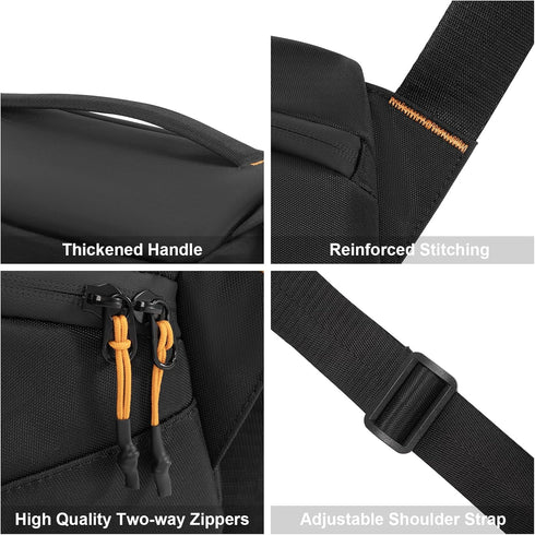 Cwatcun Camera Sling Bag Small, DSLR Compact Camera Shoulder Bag Crossbody, Photography Bag Case Purse for Canon Nikon