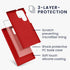 kwmobile Case Compatible with Samsung Galaxy S22 Ultra Case - TPU Silicone Phone Cover with Soft Finish - Classic Red