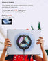 iPad Cooler, Magnetic Tablet Cooler for iPad/Surface Pro/Samsung Tab, Cooling Fan with LED Gaming Light