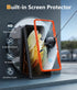 FNTCASE Samsung Galaxy S21-Ultra Case, Military Grade Rugged Cell Phone Cover with Kickstand, Shockproof TPU