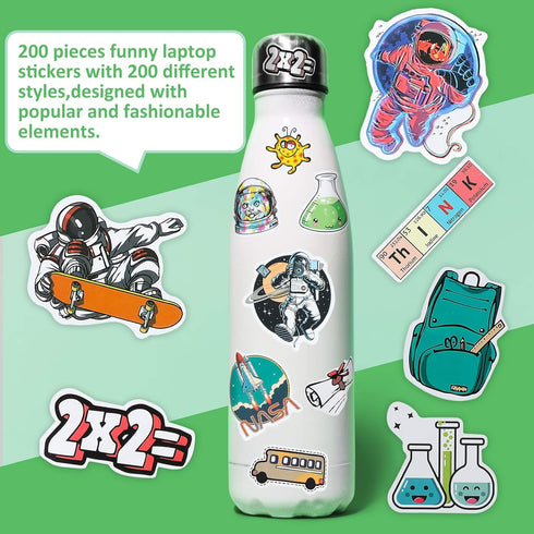 Zonon 200 Pcs Science Stickers for Students, Kids, Chemistry Biology Physics Stickers, Classroom Decor Decals
