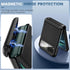 VEGO Black Case for Motorola Razr 2023 - Shockproof, Full Body, Hinge Protection, Built-in Screen Protector & Kickstand.