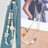 2 16 Pcs Phone Charm Strap Universal Hand Phone Wrist Strap Camera Lanyard Pearl Beaded Cute Chain String Accessories