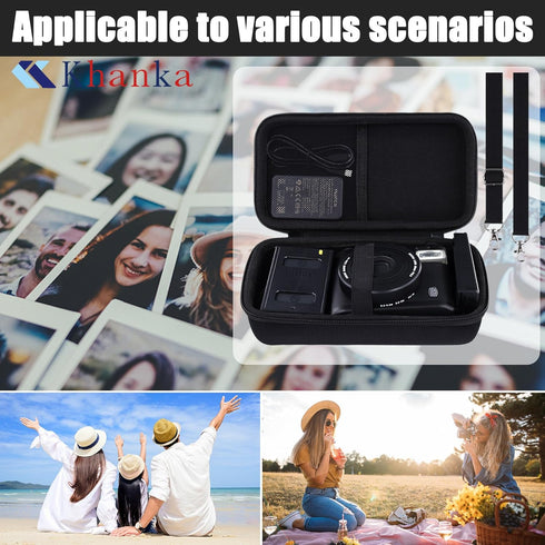khanka Hard Travel Case for Fujifilm Instax Mini 99 Instant Film Camera, Case Only (Black)