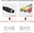 4 3 (27cm) Pin S-Video to RCA AV Female Cable for TV PC Computer Video AV Projector for Video TV Laptop Adapter Cable