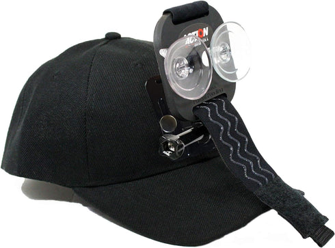 Baseball Hat Compatible with Smartphone or GoPro Camera Head Mount for Any Cell Phone or Action Camera