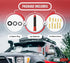ICBEAMER 3" 76 mm Short Automotive Antenna, Carbon Fiber Polished Finish & Red Aluminum, Universal Fit for Car, Truck,