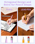DAXINGXING Touchscreen(2Pcs),2-in-1 Stylus Pen for Heavier Octagonal Retro Stylus,Suitable Stylus Pen