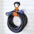 Easy-Carry Wrap-It Storage Straps - 2 Pack 22” Blaze Orange Heavy-Duty Hook and Loop Cord Carrying Strap with Handle