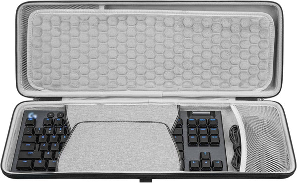 Geekria TKL Keyboard+Mouse Combo Case, Hard Shell Travel Bag for TKL 80% Compact 87 Key Mechanical Gaming Keyboard