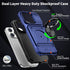 Vofolen Wallet Case for iPhone 14 Pro Max, Card Holder + 360° Magnetic Ring Kickstand, Blue