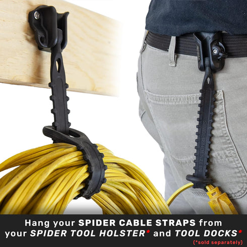 Spider Tool Holster - Packs of Three Add-Ons, Drill Pins, Pro Tool Tabs, Pro Tool Grips, Cable Straps