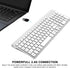JOYACCESS J Wireless Keyboard, 2.4G Slim Compact Wireless Keyboard with Numeric Keypad for Laptop, MacBook Air, Apple,