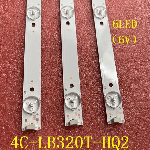 UFDIPLMY 3pcs 6LED 32ED05U-01B T32ED-06U-01B LED-32B500 32CE650 LED32C371 4C-LB320T-HQ2 Dl3261(a) 3pcs 1 LED Backlight