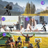 MOSISO 58 inch Lightweight Camera Phone Tripod Stand with Tablet Phone Mount for Vlogging and Shooting