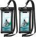 CACOE Floatable Waterproof Phone Case 2 Pack, Up to 7.0", Adjustable Neck Lanyard, IPX8 Cell Phone Dry Bags for Beach