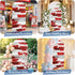 Jnbasdffb 7.2 Red Abstract Wedding Arch Cover, Stretchy Spandex Arch Backdrop Stand Covers FT, Grey Modern Mottled Art
