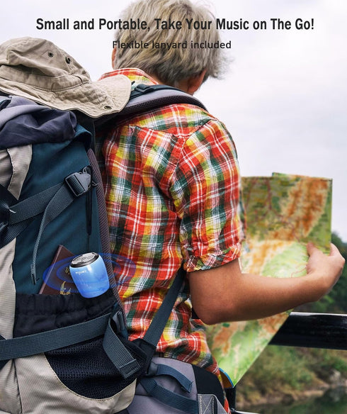 Mini Bluetooth Speaker, Portable Wireless Speaker with Robust Bass, Built-in Mic for Hiking