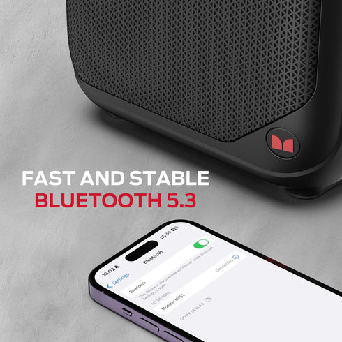 Monster 1 40W 12H MFS Portable Bluetooth Speakers, Bluetooth Speaker Wireless with Stereo Sound, Outdoor Speakers