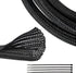 RED WOLF Braided Wire Cable Sleeve Split Wiring Sleeving 10 Feet - 1/2" Flexible