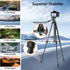 Fotopro 51'' 3-Way Camera Tripod, Lightweight Portable Travel Tripods for Camera and Phone with Head Remote Control