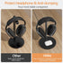 Headphone Stand with Wireless Charger, 2 in 1 Gaming Headset Holder Dock for iPhone 15/14/13/12/11, Samsung, AirPods