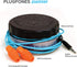 Plugfones Guardian in-Ear Earplug Earbud Hybrid, Noise Reduction Headphones in Blue & Orange