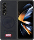 Case for Samsung Galaxy Z Fold 3 5G, Superhero Character Compatible Leather Case, Black