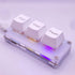Mini 3-Key Cut Copy Paste Keyboard, Ctrl X C V Shortcut One Handed RGB Macro Pad Gaming Mechanical Keyboard,