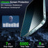 IMBZBK Privacy Screen Protector for iPhone 15 Plus - 4 Pack Tempered Glass & Camera Lens Protectors, 9H Anti-Spy, Case