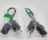 1 Foot 4 Pack Universal Short Power Cable Cord 18 AWG - 12 Inches IEC320 C13 to NEMA 5-15P