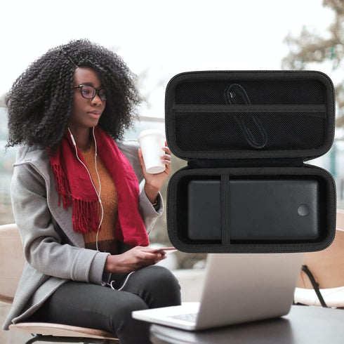 khanka Hard Travel Case for Anker 325/535 Power Bank - Case Only (Black)