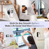 PROfezzion Magnetic Shower Mirror Phone Holder, Reusable Suction Cup Mount for iPhone 15 14 13 12 & All Phones, White