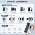 Wireless Charging Station with 20W USB C Adapter, 3 in 1 Magnetic Foldable Travel Charger Stand for iPhone 12 13 14 15