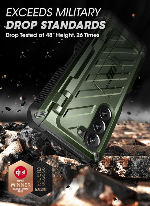 SUPCASE Galaxy Z Fold 5 Case - Unicorn Beetle Pro, Built-in Screen Protector & Stand, Military-Grade Protection
