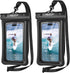 NEPHI IP68 Waterproof Phone Pouch 2 Pack, Adjustable Neck Lanyard Floating Case for iPhone, Black Phone Dry Bags for