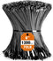 Zip Ties, RAZCC 1200pcs Black Cable Zip Ties 8 Inch, Heavy Duty