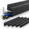 YECAYE 6X15.7in Under Desk Cable Management, Easy Install Self-Adhesive Cable Organizer, No Screw Kit for Home & Office