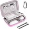 MOSISO Electronic Organizer Travel Case, Compatible with MacBook Power Adapter, Magic Mouse & Pencil, Pink